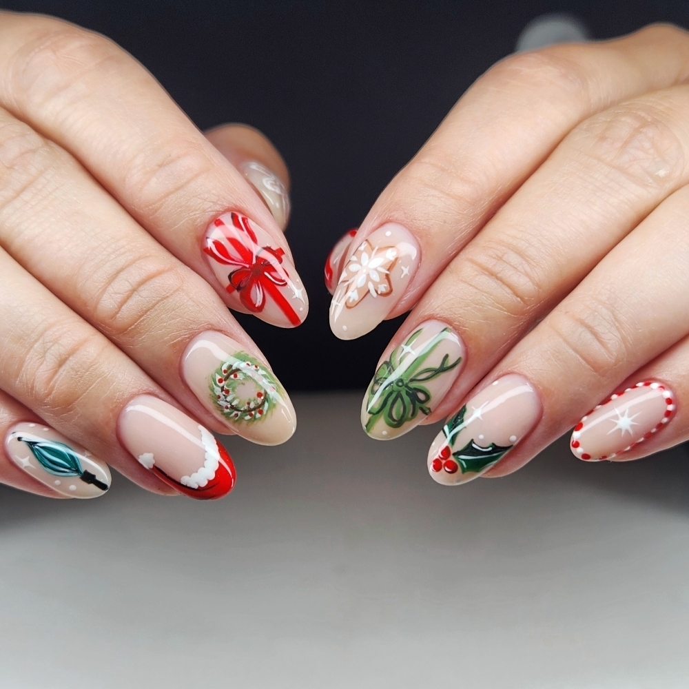 Dry/E-file mani + Level 4 nail art at nailart_by_erin in The Woodlands, TX
