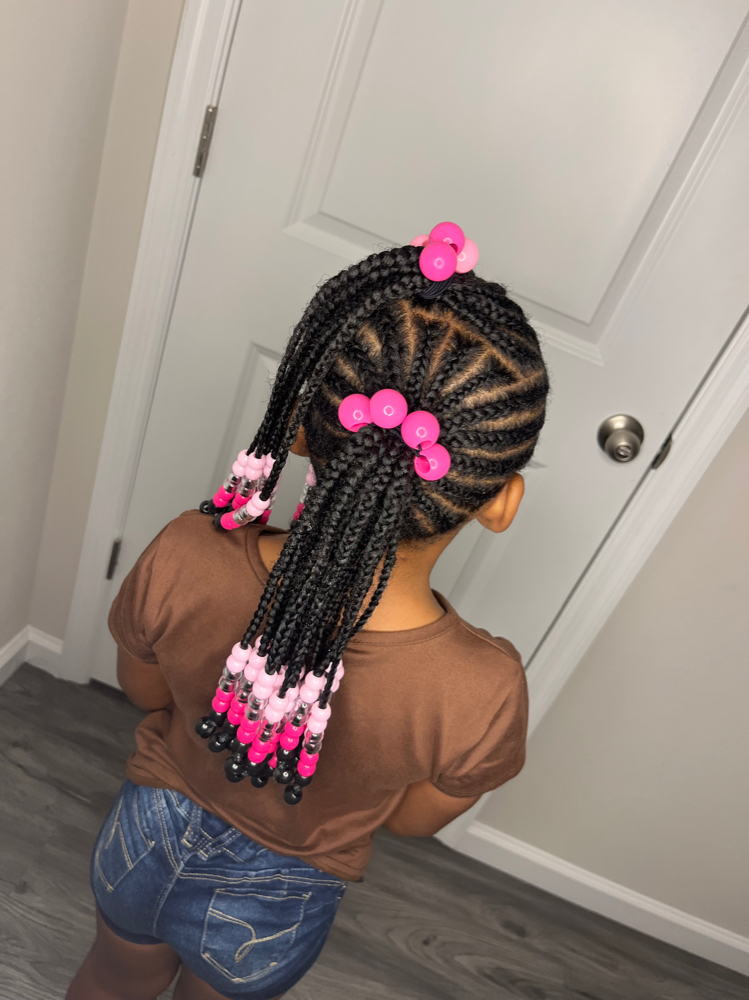 Kids Braids (Any Style) With Weave