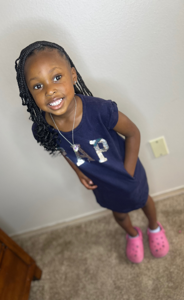 Kid Medium Knotless (No Boho) at Braided Perfection in Fayetteville, AR