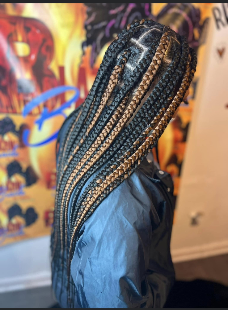 Extended Large Knotless Box Braidz