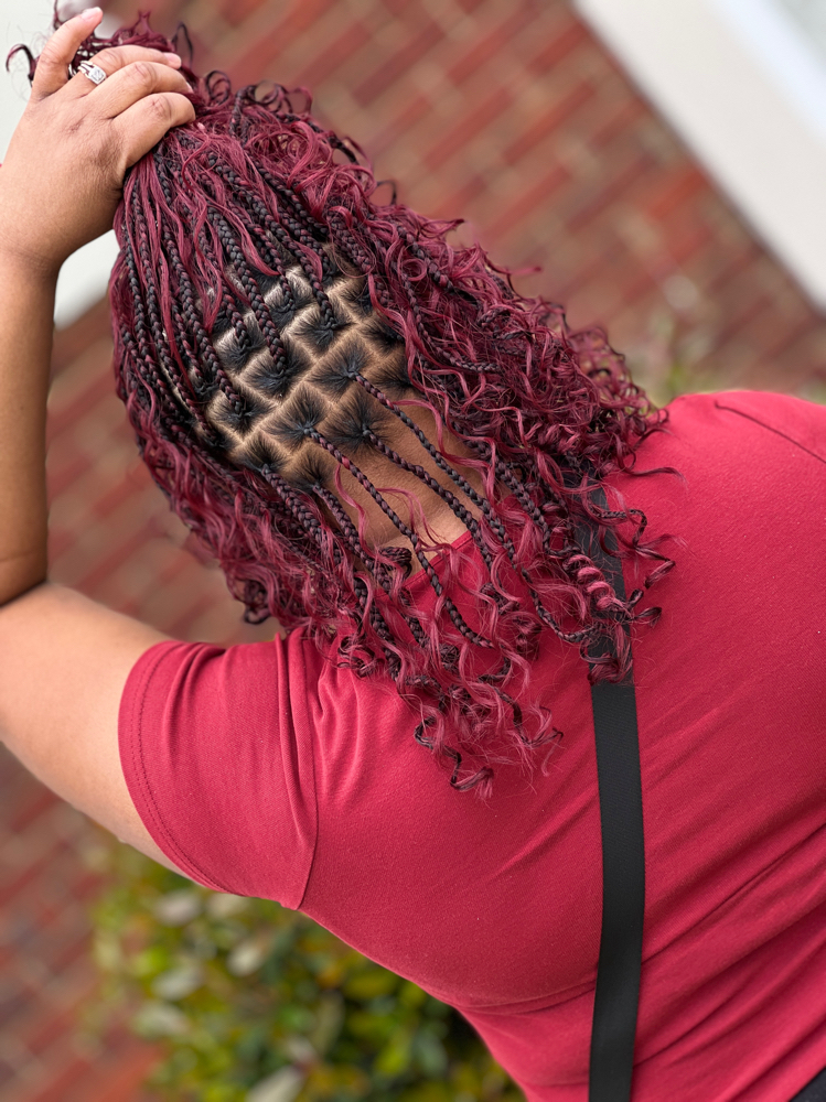 Boho Knotless Bob