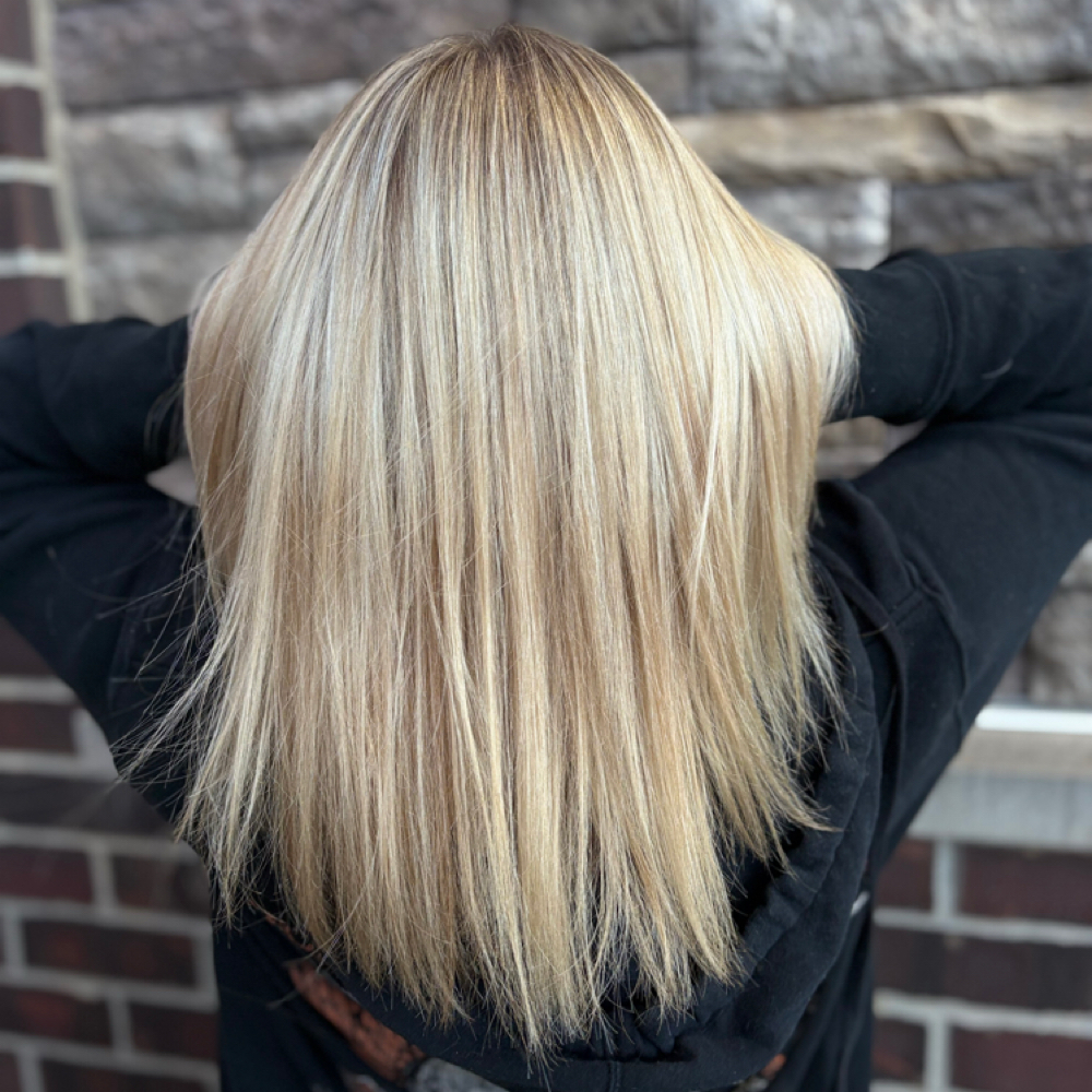 Sydney | Bleach Retouch at Aurora Blush Salon in Iowa, IA