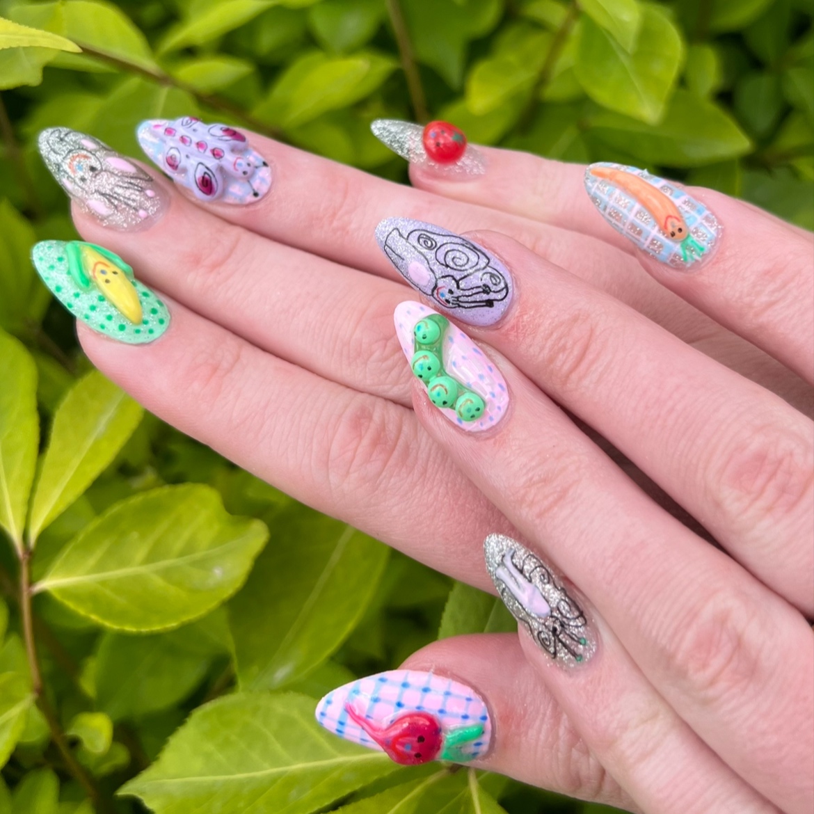 Complex nail art ( Design Tier #3)