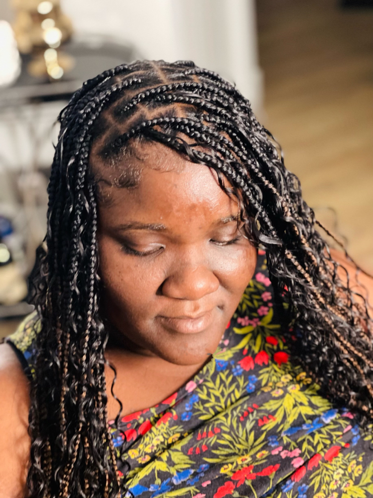 SM Knotless Braids Butt length at H& R Beauty Spot in Oakland Park, FL