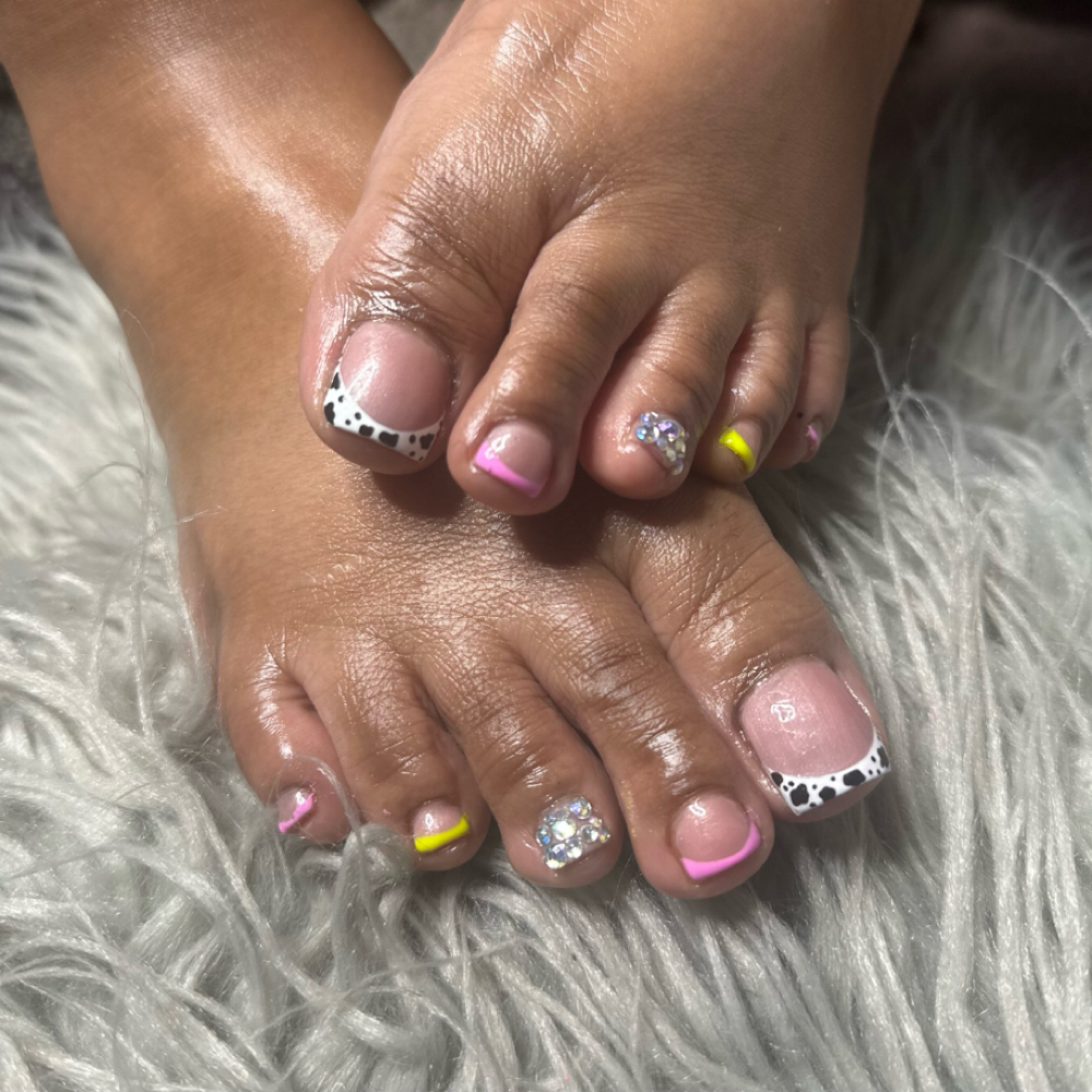 Sweet & Salty Glow Pedi at ImPRESSed Nails By Casie Sparks in North Charleston, SC