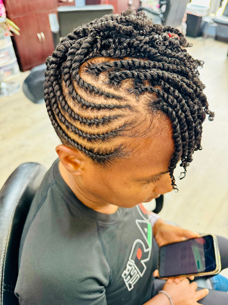 Natural Twist-up Style