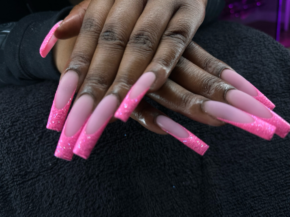 Full Set Long To Extendos Nails