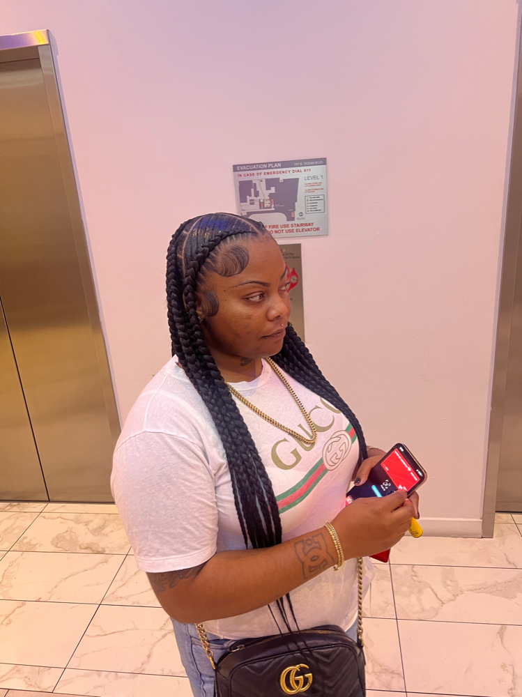 2braids with large Knotless