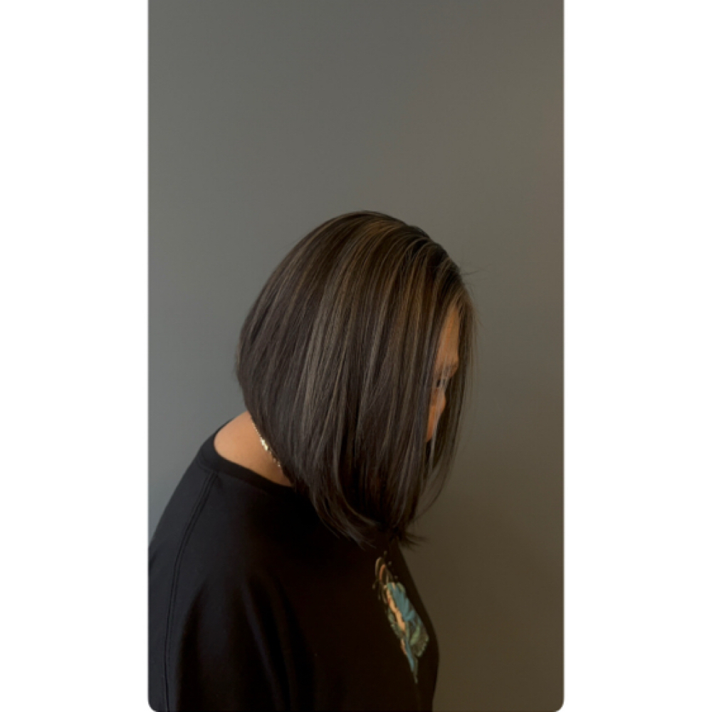 Color Re-Touch & Partial Highlight at kenji's Hair Lab in Blacklick, OH
