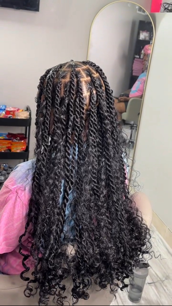Medium Island Twists *With Curls*