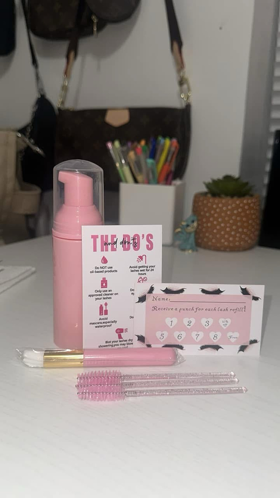 Lash aftercare bag