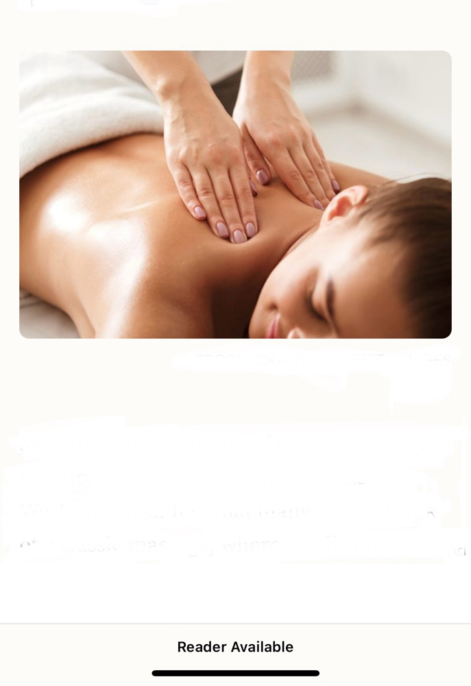 60 Swedish Minute Massage