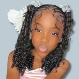 Girls Braids/ Twists, <10 years at Africana Star Braiding Salon in Los Angeles, CA