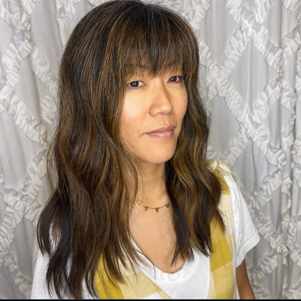 Base Color, Face Foil, Toner & Cut at Hair Designs by Jessica in Cary, NC