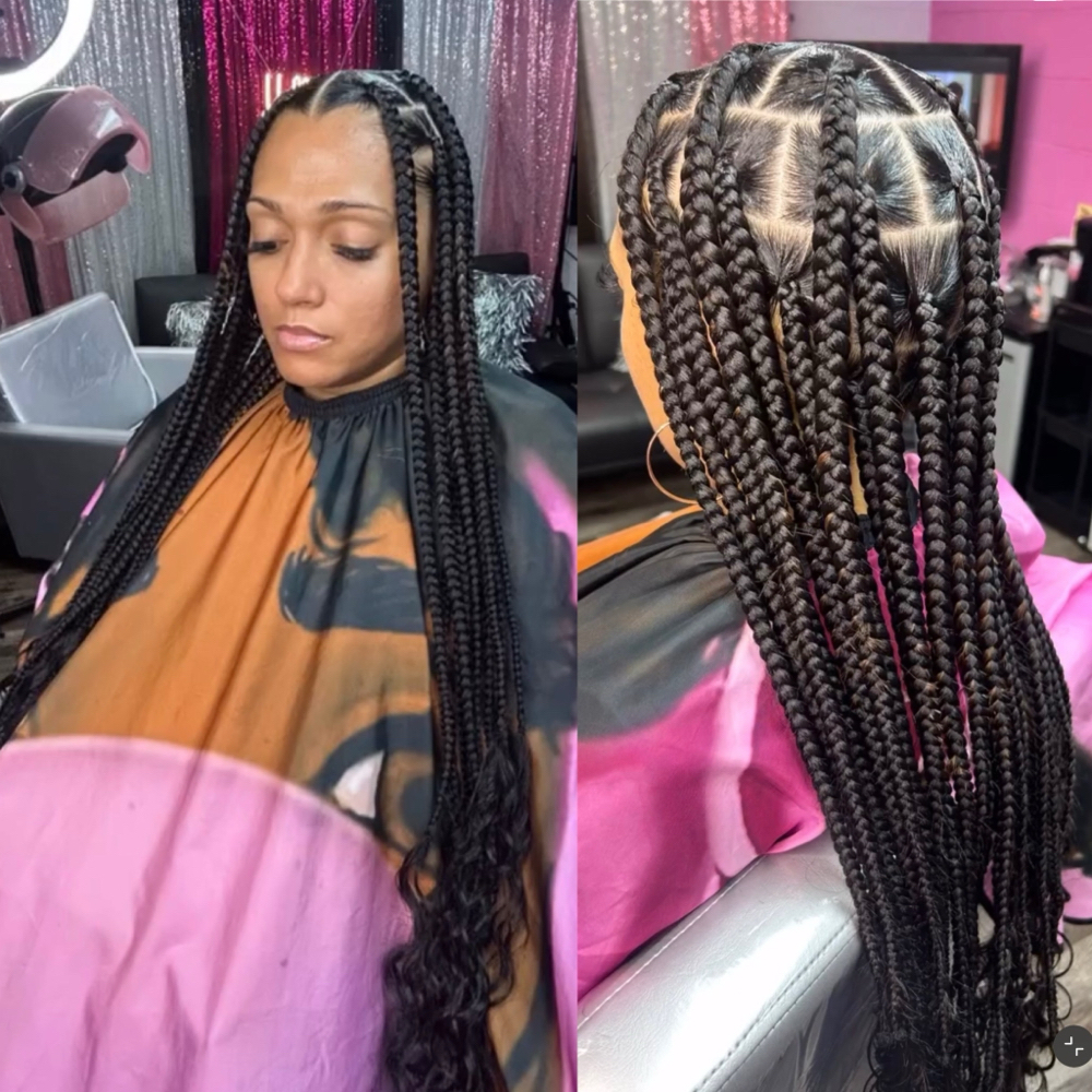 Jumbo Knotless Braids at Weaves On Wheels in Pittsburgh, PA