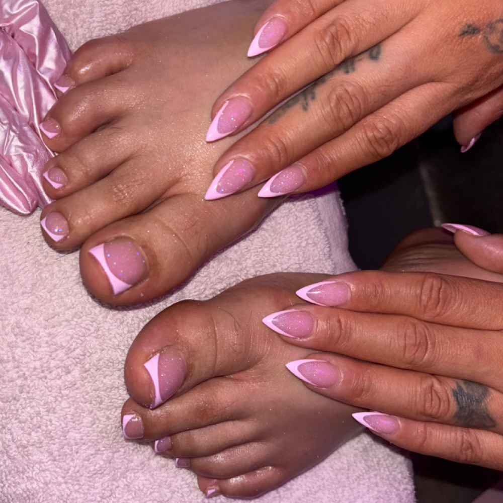 Short Full Set & Acrylic Pedi at Jovanna Isabel in El Paso, TX