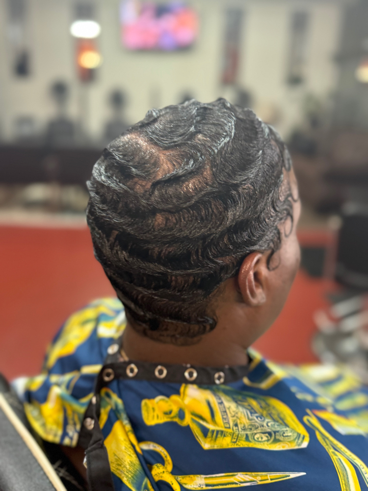 Finger Waves On Short Hair