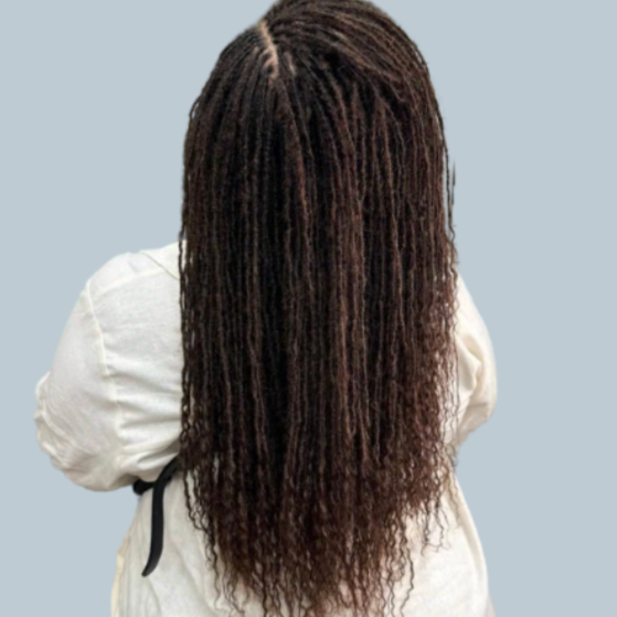 Faux Locs Hair Extensions at Africana Star Braiding Salon in Los Angeles, CA
