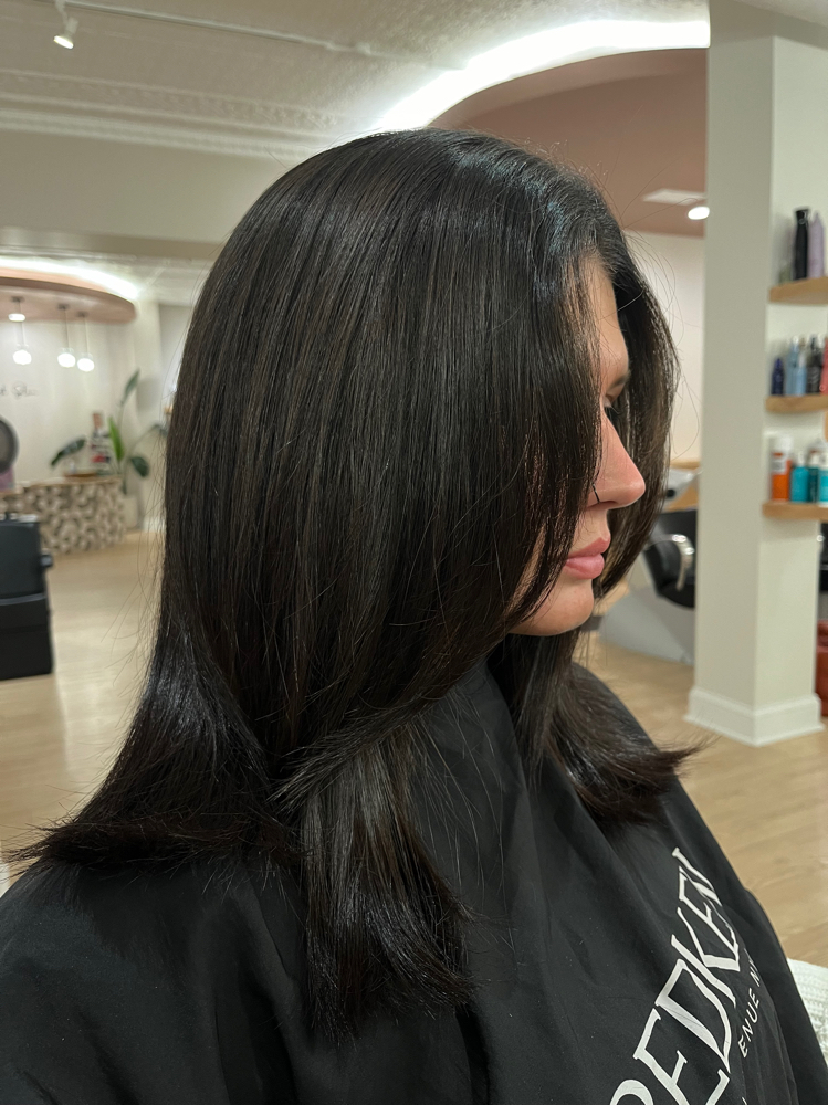 Full Head Color at Cayliedoeshair in Homer, MI