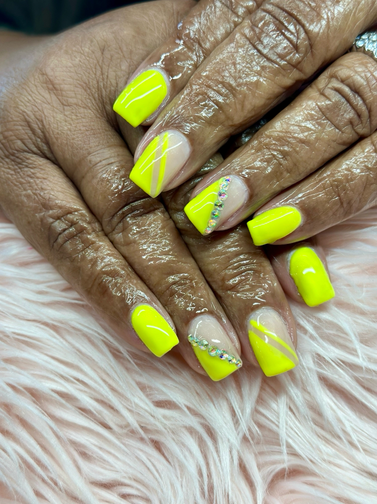 Acrylic Fill In With Designs