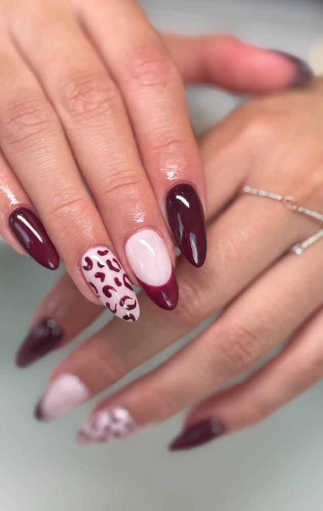 Polygel Fullset + Gel color