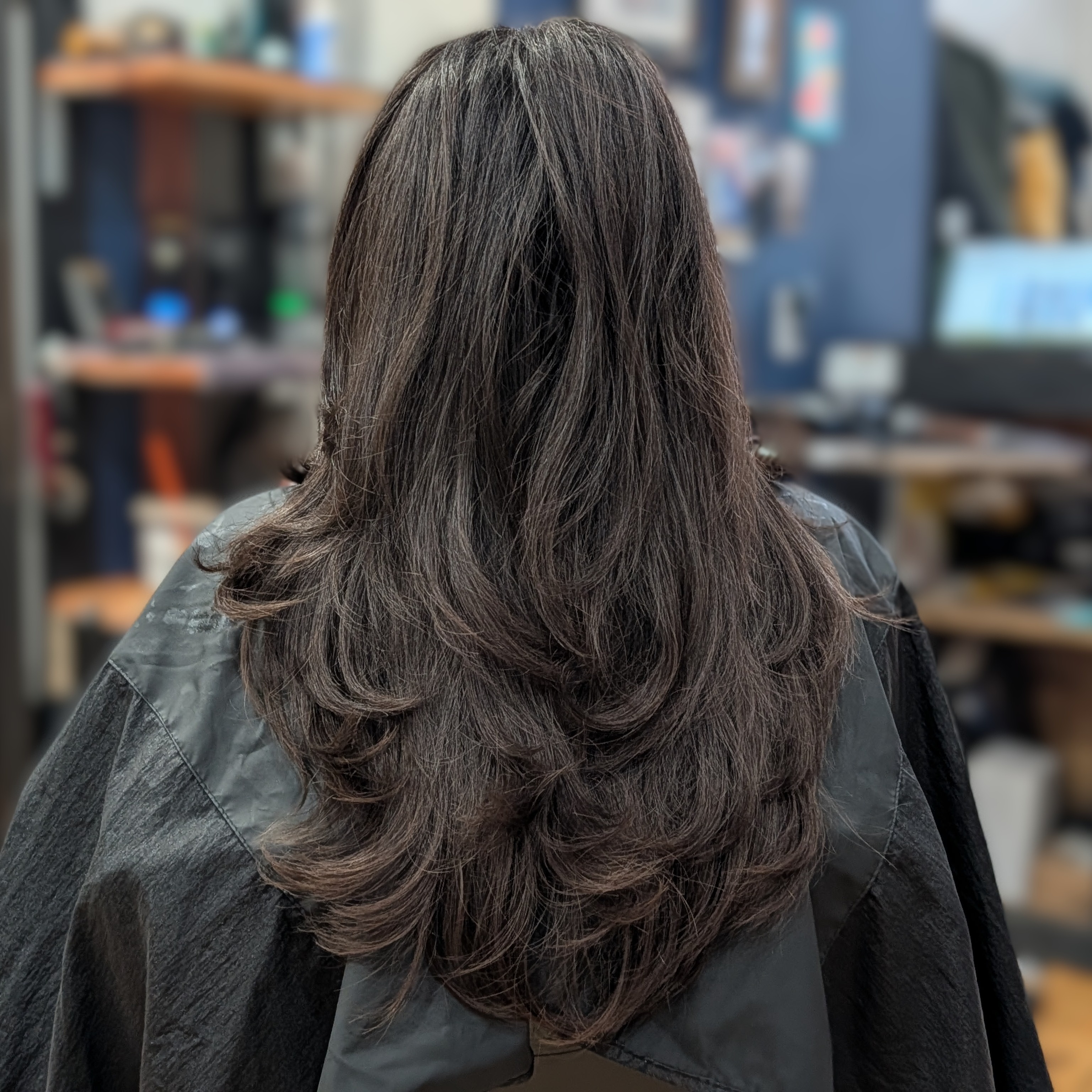 Woman's Long Haircut at Salon Masaya in Philadelphia, PA