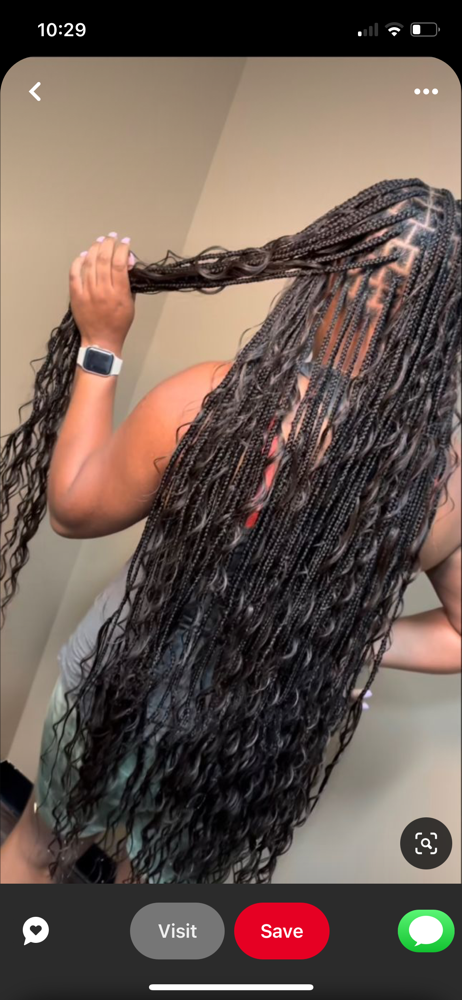 Small Boho (hip Length)