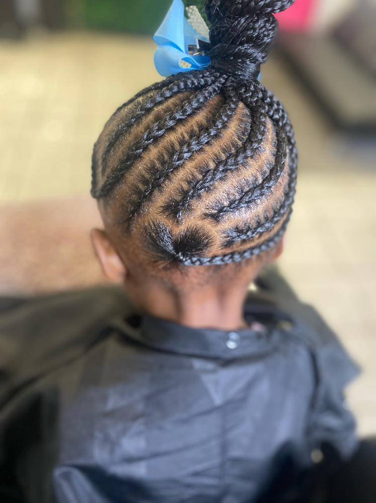 Kid Style Medium Size Braids W Hair