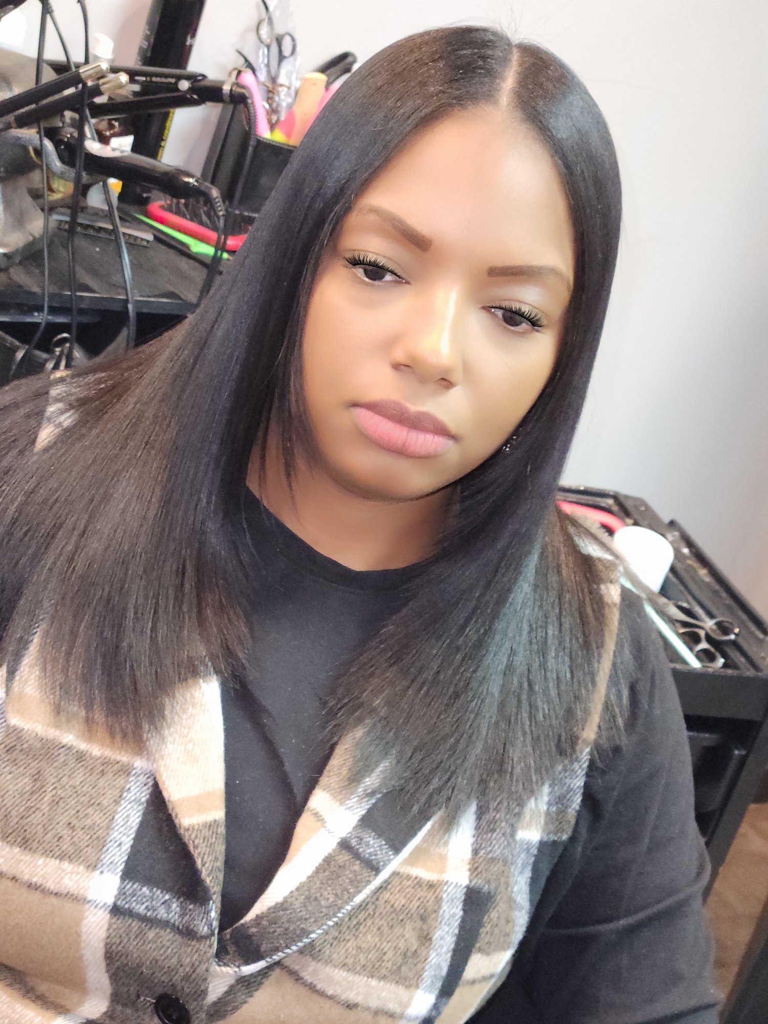 Natural Hair Silk Press