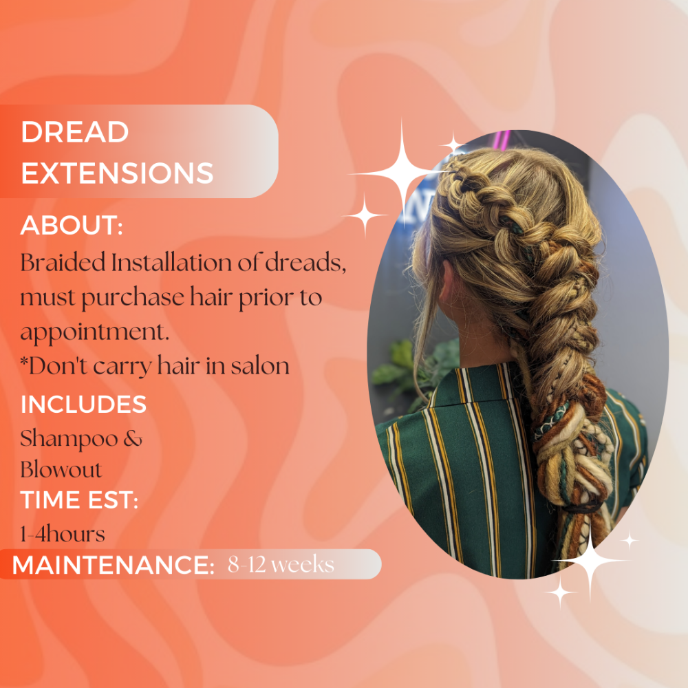 Dread Extensions 🤍🧡