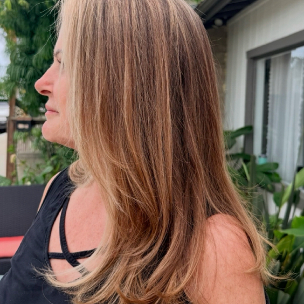 Partial Custom Blonding at Lux Spa Collective in Encinitas, CA