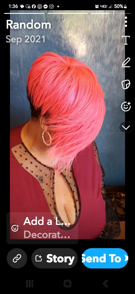 All - color at Extension Hair Color Glam in Canton, MI