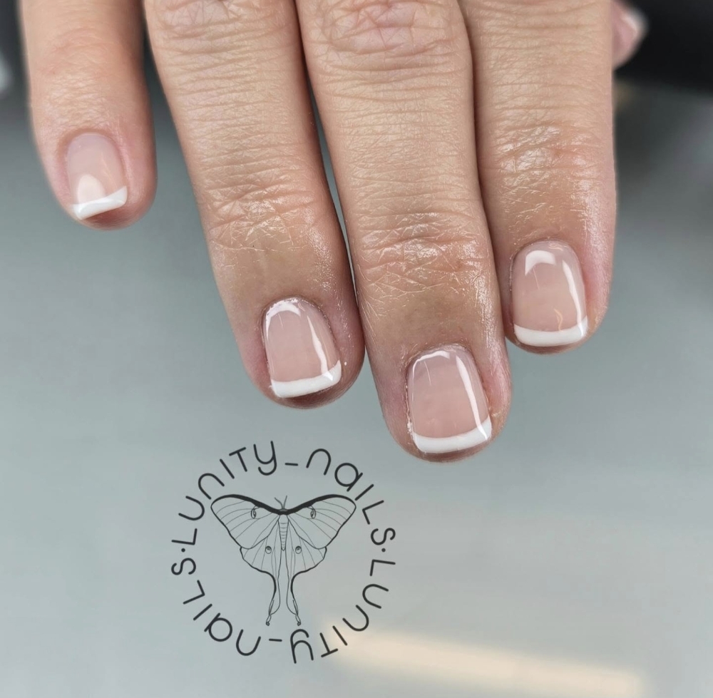 French Tip Gel Manicure