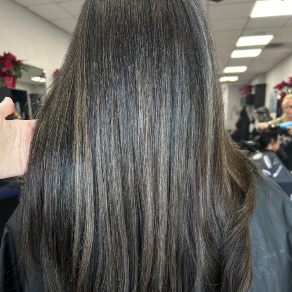 Lowlights at Grand Central Hair Salon in Massapequa, NY