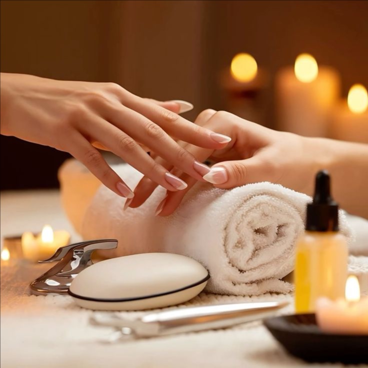 Spa Manicure at Gloss Haus Nails in Solana Beach, CA