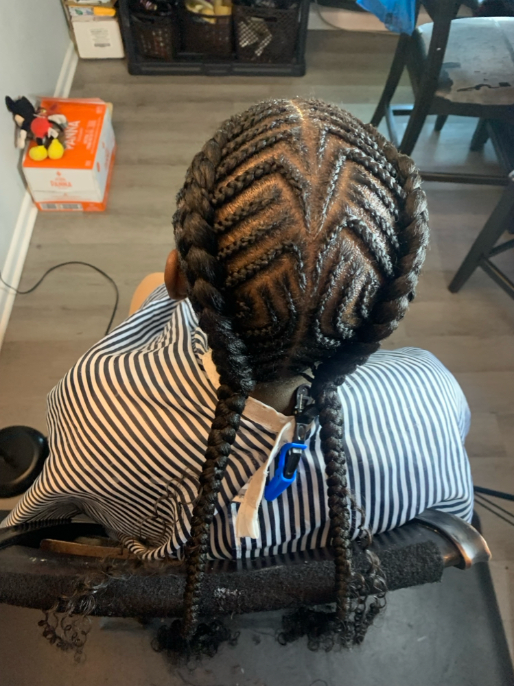 Kids Fish Bone Braids