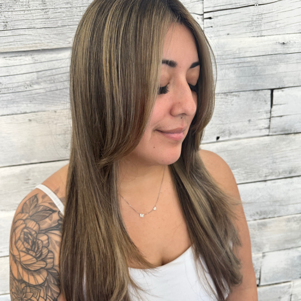 Round Brush Blowdry at The Hair Peace in San Dimas, CA