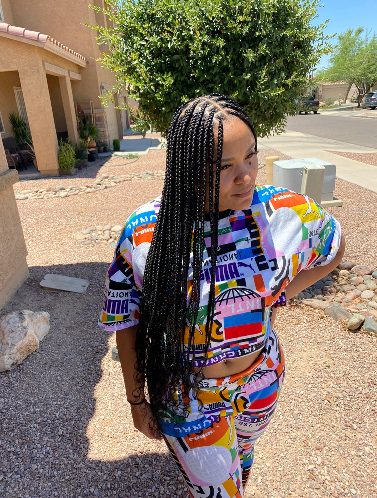 Smedium Knotless Braids