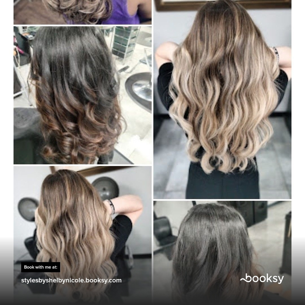 Balayage With Root Smudge