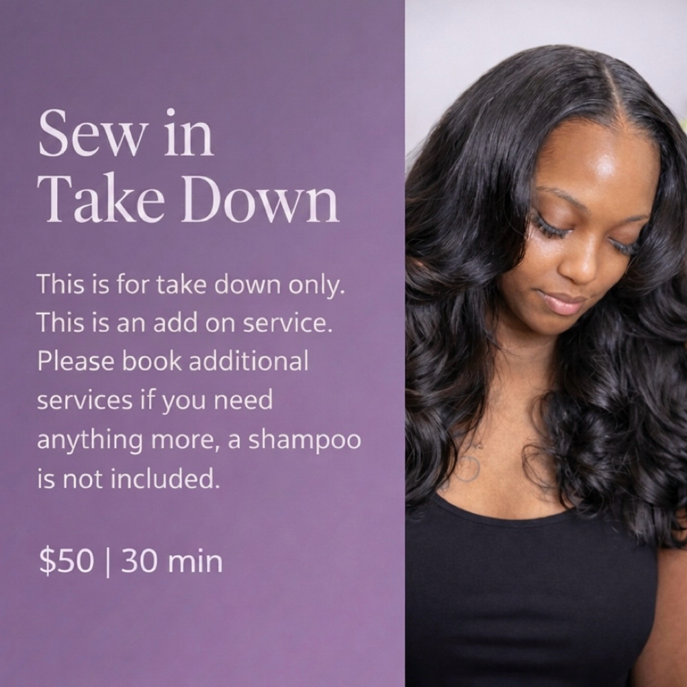 Sew in Weave Take Down/ Detangle at Hair by J’Rena’ in Lawrenceville, GA