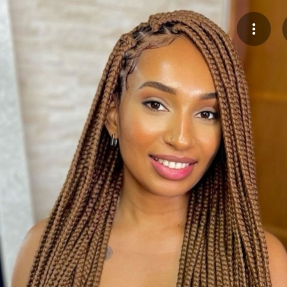 Boxbraids Mid back at ROOTS HAIR By Nene in Philadephia, PA