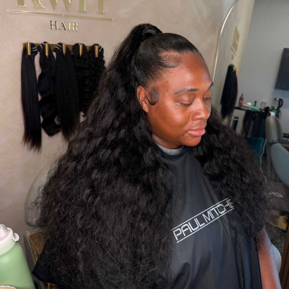 QUICKWEAVE (HALF UP/HALF DOWN) at karina williams hair in Long Beach, CA