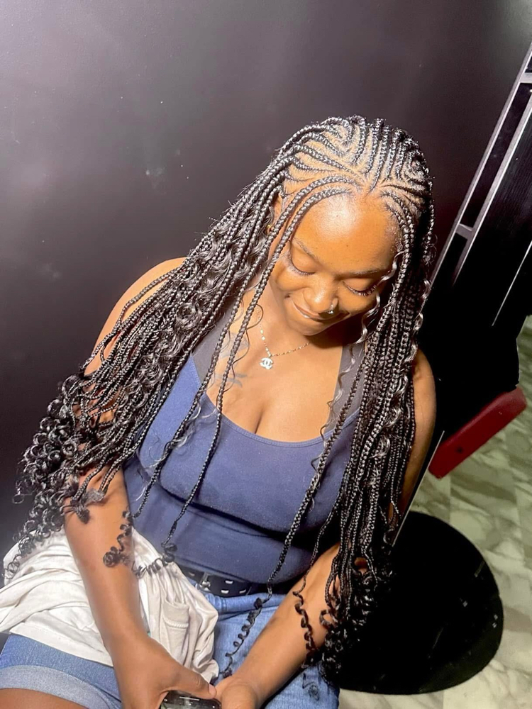 Smedium Boho Fulani Braids