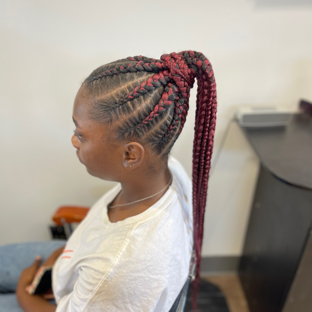 Feed In Braids at Rayzor Sharp Hair & Design in Champaign, IL