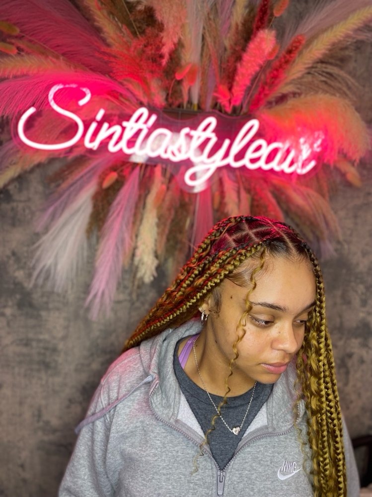 Large Boho Knotless Braids