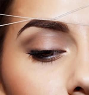 Eyebrow threading