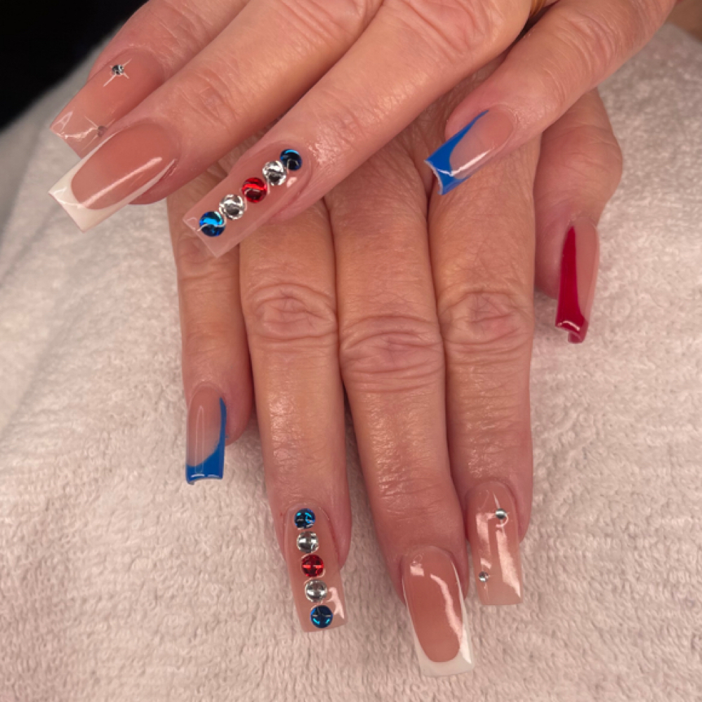 Acrylic Full Set Square at Viziatta Nails in Philadelphia, PA