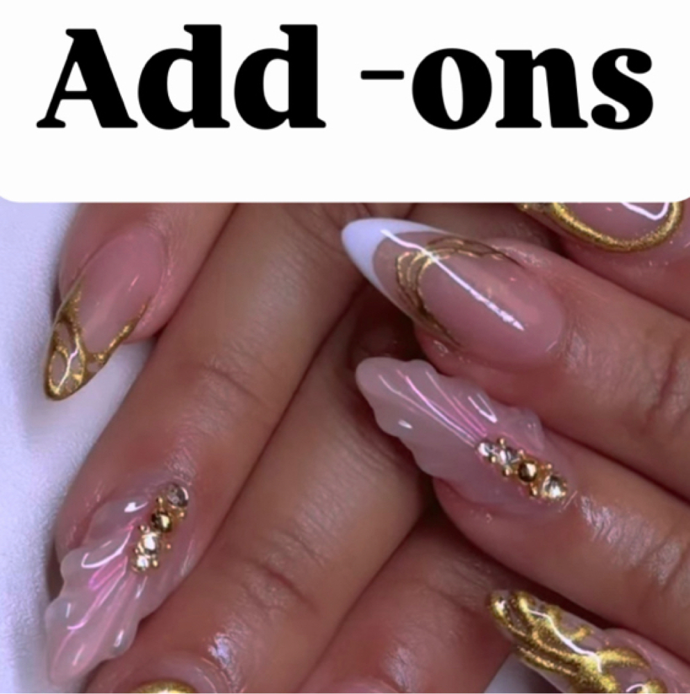 Add-ons —- Extra at Almo Nail Atelier in Butler, NJ