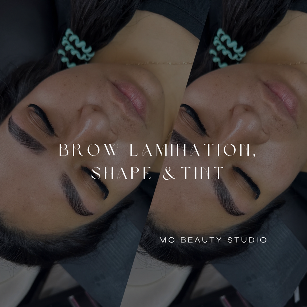 Brow Lamination , Shape & Tint