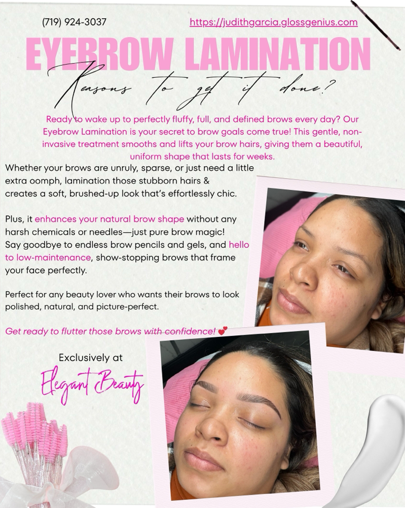 ✨EYEBROW LAMINATION:LAMINACION CEJA